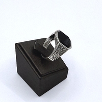 Сребърен пръстен с оникс