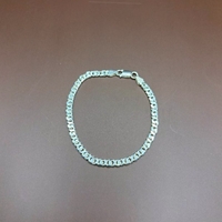 Сребърна гривна с елементи осмици