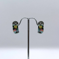 Комплект с цветен емайл и циркони