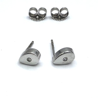 Сребърни обици с диаманти