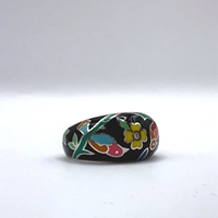 Пръстен с цветен емайл и циркони