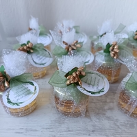 Бурканче с мед - зелено и златно