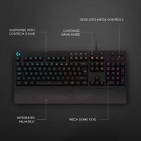Гейминг клавиатура Logitech - G213 Prodigy, RGB, черна