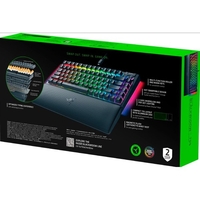 Механична клавиатура Razer - BlackWidow V4 75, Orange, RGB, черна