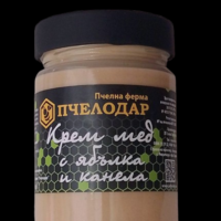 ПЧЕЛЕН КРЕМ МЕД С ЯБЪЛКА И КАНЕЛА, 400 g.  ПЧЕЛОДАР