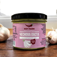 Пикантна чеснова паста, 100 гр. Люта Ферма