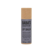 Балсам за устни с мента, 10 гр. BABA'S SOAPERY