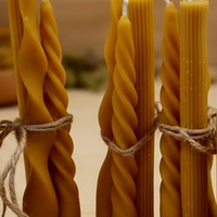 Комплект от 3 броя свещи „Спирална хармония“ – Класика и стил