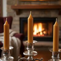 Комплект 3 класически свещи от чист пчелен восък Florimed – Елегантност и Уют