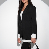 Черен костюм Asymmetry Duo