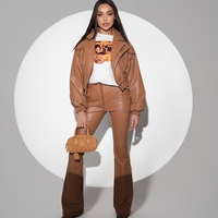 Кафяв сет Leather Duo