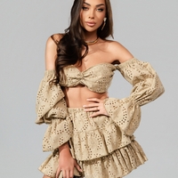 Комплект Nude Broderie Skirt