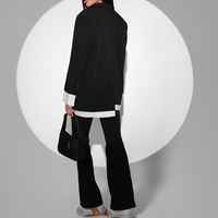 Черен костюм Asymmetry Duo