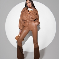 Кафяв сет Leather Duo