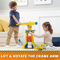 Игрален комплект Spin Master Paw Patrol Rubble and Crew Строителна кула с кран, със светлини, звуци и музика
