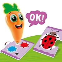 Образователна игра Lisciani Carotina Baby Ферма, с магическа писалка