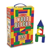 Melissa and Doug Дървени блокчета 100 броя 10481
