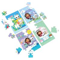 Детски дървени пъзели Spin Master Gabby's Dollhouse 4 броя, 72 ч.