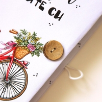 Подвързия за книга - Следвай мечтите си - колело