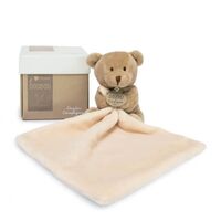 Плюшено мече за гушкане Doudou с кърпичка 10 см, 302