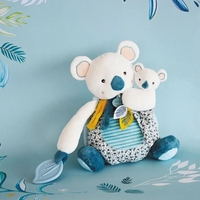 Плюшена коала с бебе и гризалка Doudou Yoca the Koala, DC3669, 25 см.