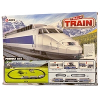 Детско влакче Raya Toys, с музика, светлини и релси