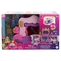 Комплект Mattel Disney Princess 2в1 Замък и Каляска, HWX17