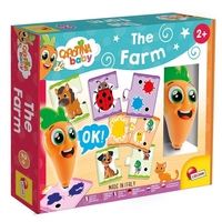 Образователна игра Lisciani Carotina Baby Ферма, с магическа писалка