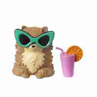 Кукла Mattel Barbie Extra с дълги опашки, ластици за коса и домашен любимец