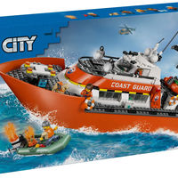 LEGO® City Спасителен катер и хеликоптер на бреговата охрана 60504