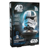 Модел за сглобяване Spin Master 4D Build Star Wars Stormtrooper Helmet, 121 ч.