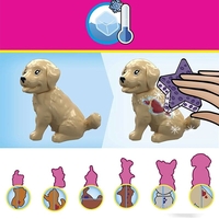 Конструктор Mattel Mega Construx Barbie Train and Wash Pets с 15 аксесоара, 152 части