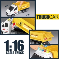 Детски камион самосвал Raya Toys Truck Car с музика и светлини, 1:16