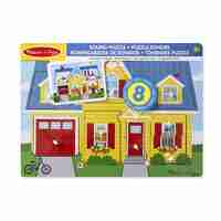 Дървен пъзел Melissa and Doug Къща със звуци 10734