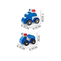 Raya Toys Полицейска къща с конструктор, 55 части