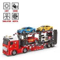 Детски Автовоз Raya Toys, с 4 коли, с музика и светлини