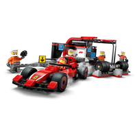 LEGO® City F1® Питстоп и механици с кола Ferrari 60443