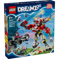 LEGO® DREAMZzz™ Тигър-робот на Купър и кола драгстер на Zero 71497
