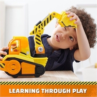 Игрален комплект Spin Master Paw Patrol Rubble & Crew Булдозерът на Ръбъл, със светлини и звуци