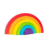 Дървен пъзел Melissa and Doug Blue's Clues & You! Дъга, 9 части, 33008