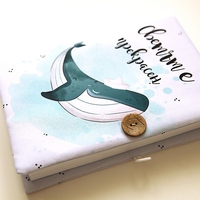 Подвързия за книга - Светът е прекрасен - кит