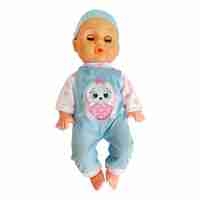 Кукла бебе Raya Toys Drink and Wet, пишкащо, с 12 звука и шише, 35 см.