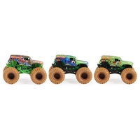 Детска кола за игра Spin Master Monster Jam True Metal Mystery Mudders 1:64, с променящ се цвят