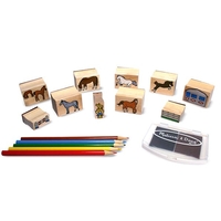 Дървени печати Melissa and Doug Кончета 12410