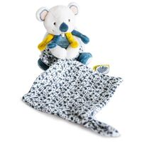 Плюшена играчка за гушкане Doudou коала с кърпичка 15 см с луксозна кутия, DC3667