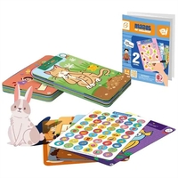 Образователни карти с маркер Raya Toys Learn and Practice Логика ниво 2, 25 броя