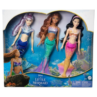 Комплект Mattel Disney Малката русалка с кукли Ariel & Sisters, HND29