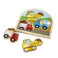 Дървен пъзел Melissa and Doug Камиони 13395