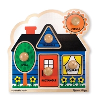 Дървен пъзел Melissa and Doug Геометрични форми 12053