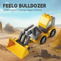Конструктор Feelo Car Series Bulldozer, 9 ч.